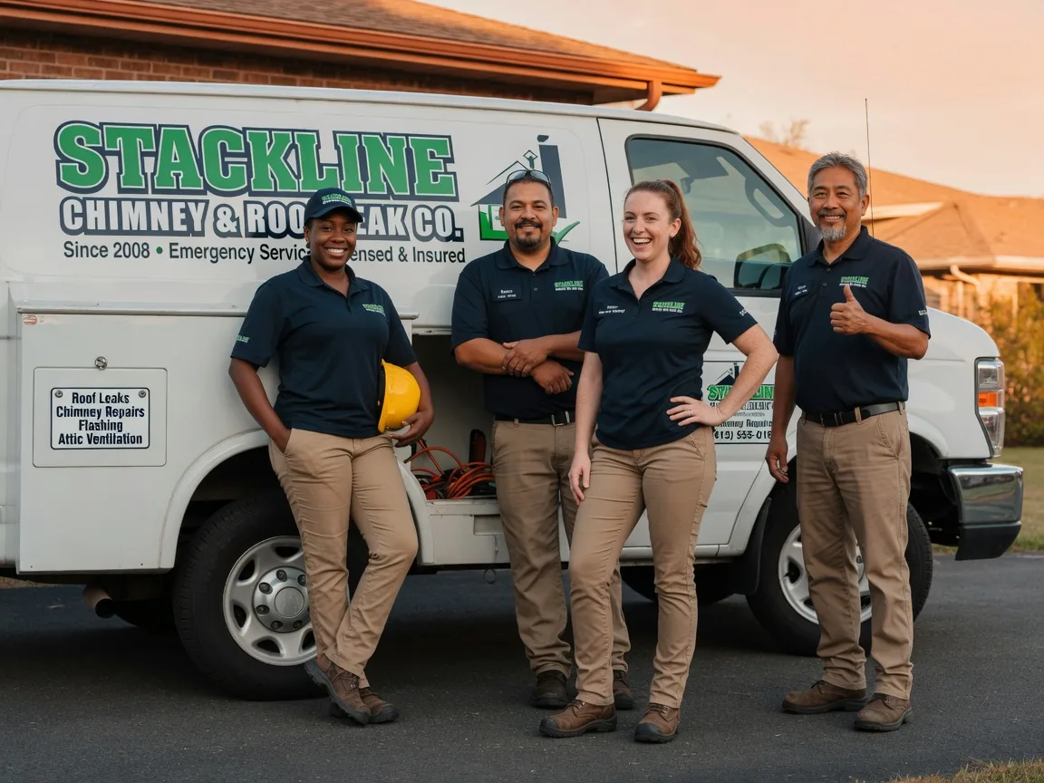Chimney flashing repair company in Humble, TX
